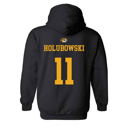 Missouri - NCAA Baseball : Jack Holubowski - Hooded Sweatshirt Sports Shersey