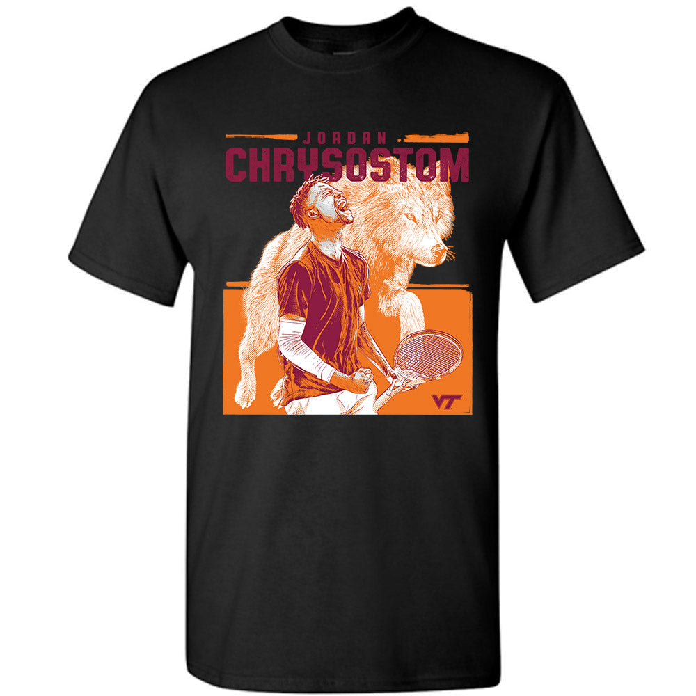 Virginia Tech - NCAA Men's Tennis : Jordan Chrysostom T-Shirt