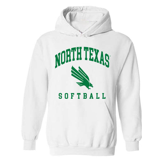 North Texas - NCAA Softball : Mikaela Olguin - Hooded Sweatshirt Sports Shersey