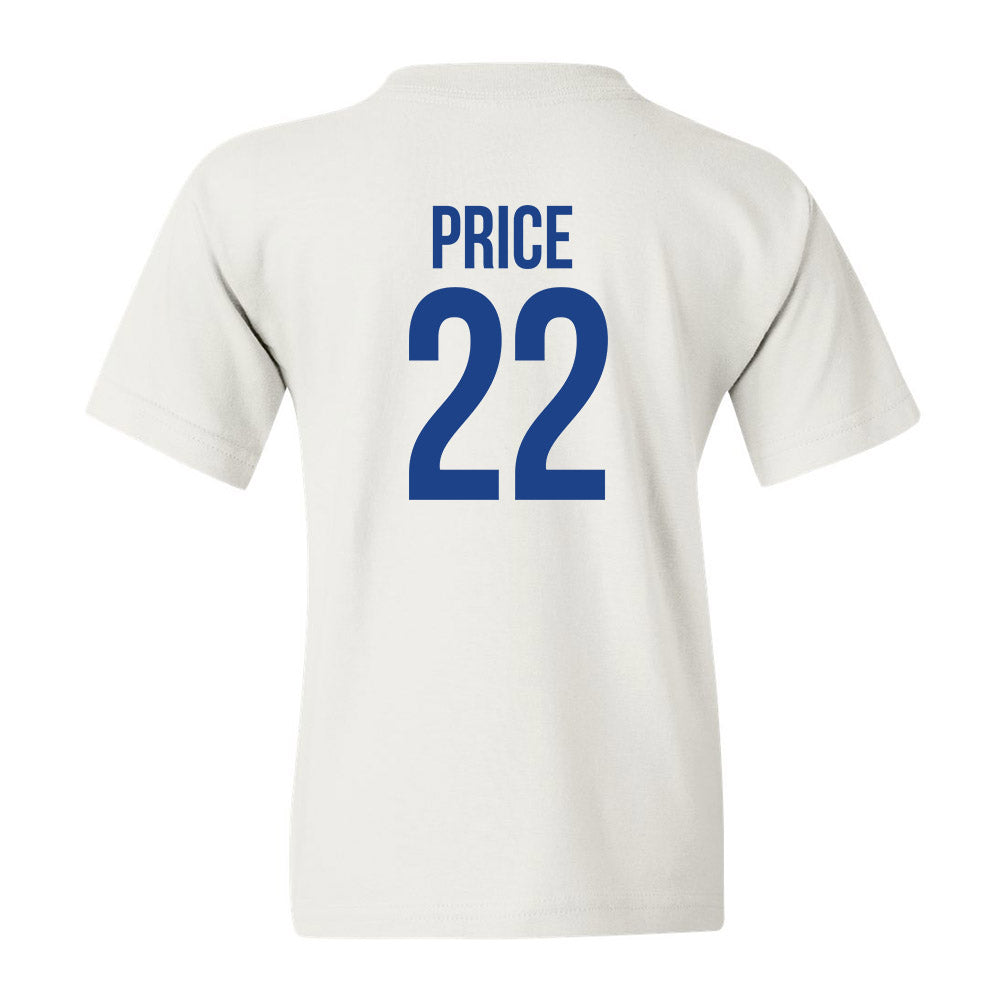 Drake - NCAA Men's Basketball : Elijah Price - Youth T-Shirt Classic Shersey