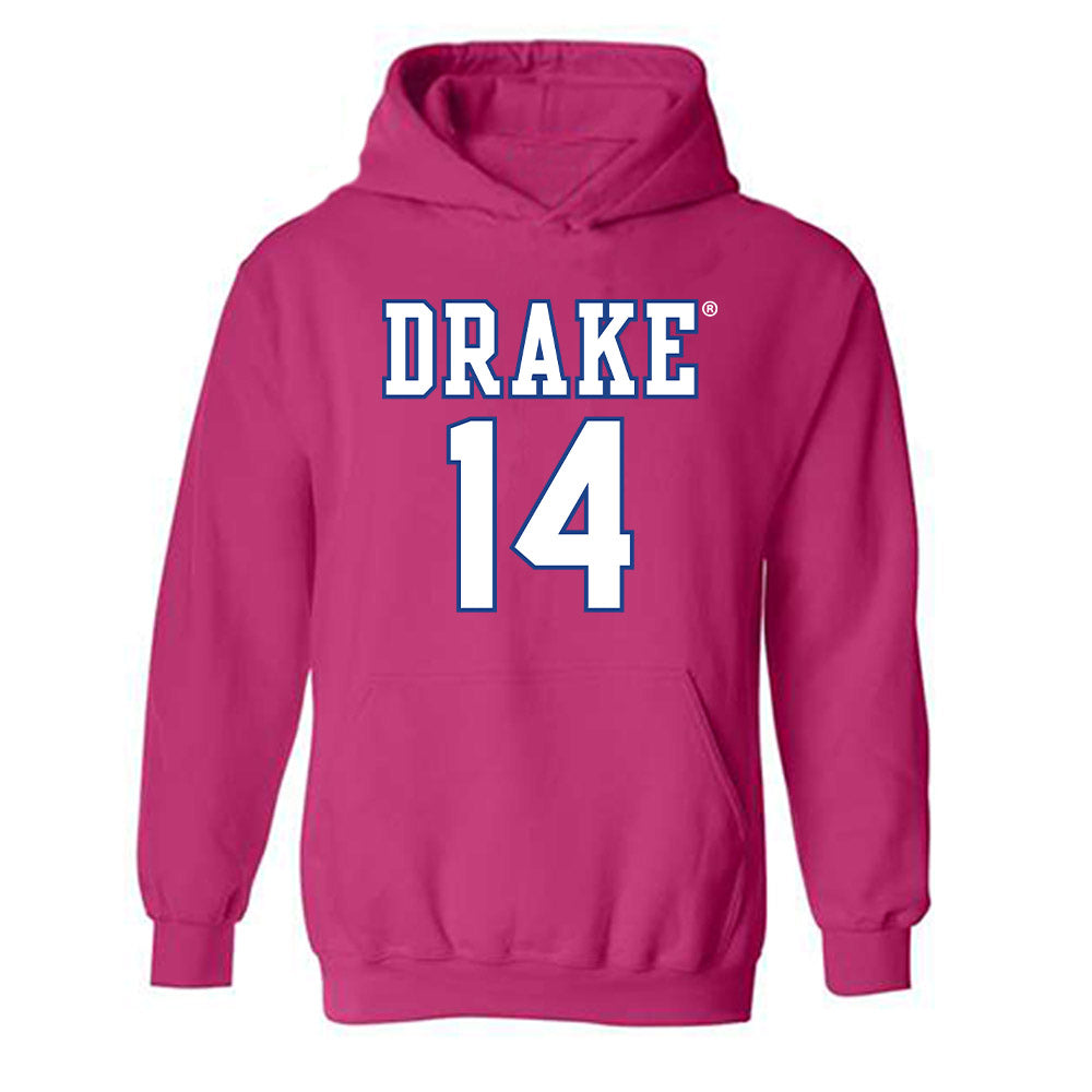 Drake - NCAA Women's Basketball : Anna Miller - Hooded Sweatshirt Classic Shersey