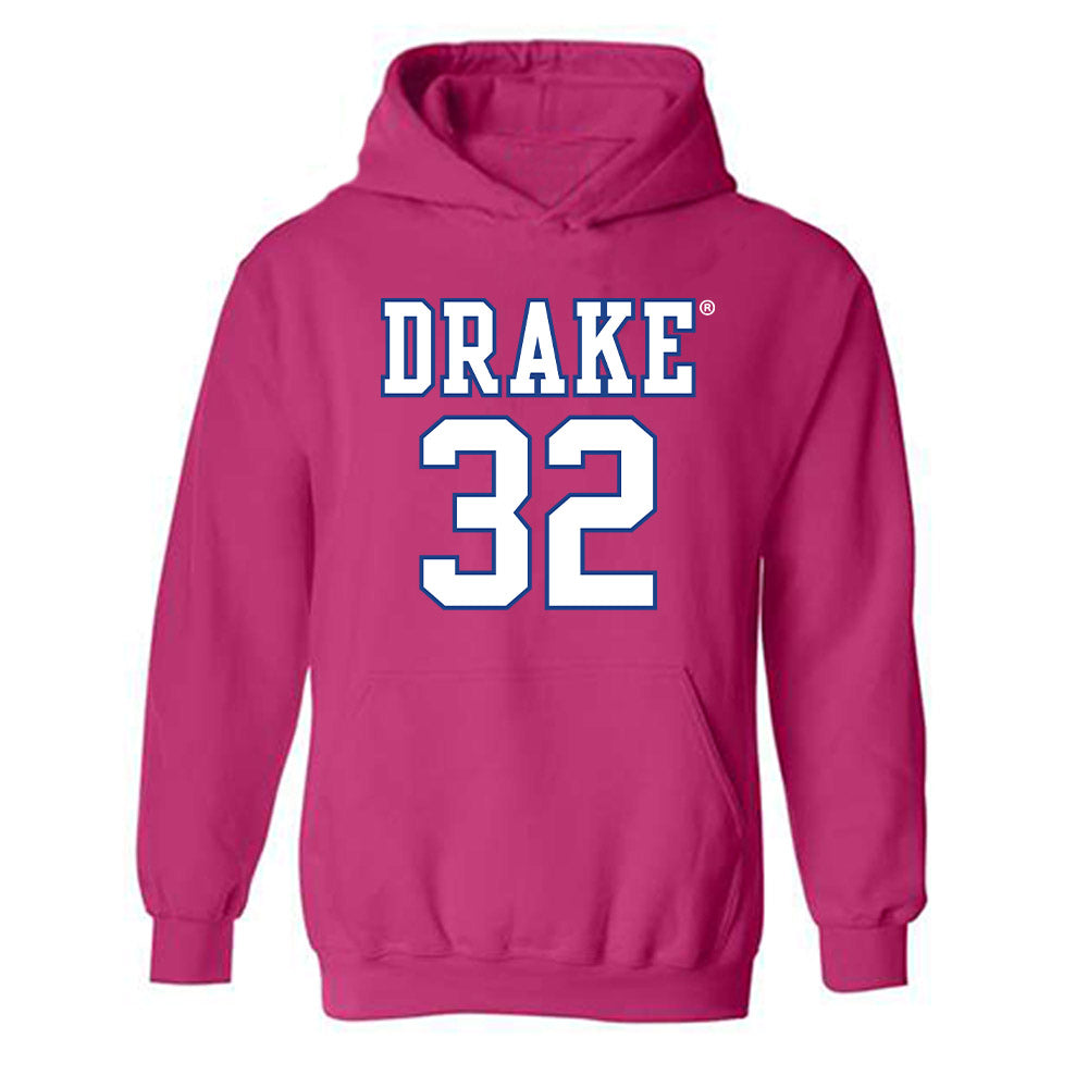 Drake - NCAA Women's Basketball : Courtney Becker - Hooded Sweatshirt Classic Shersey