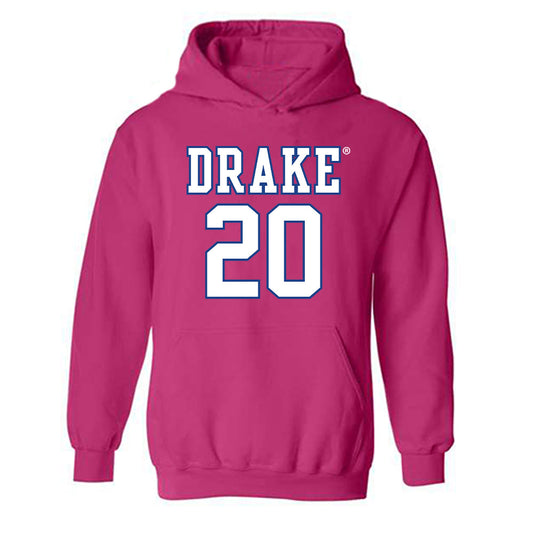 Drake - NCAA Women's Basketball : Emily Christenson - Hooded Sweatshirt Classic Shersey