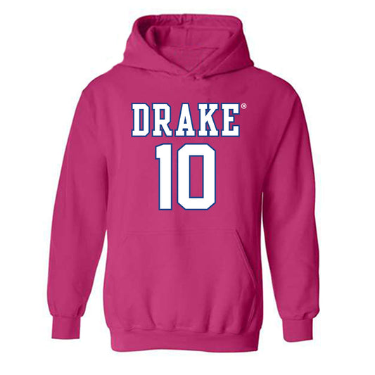 Drake - NCAA Women's Basketball : Katie Dinnebier - Hooded Sweatshirt Classic Shersey