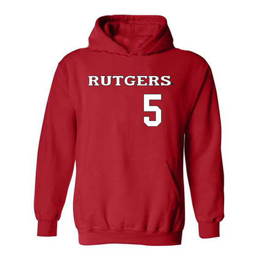 Rutgers - NCAA Baseball : Andrew Goldan Hooded Sweatshirt