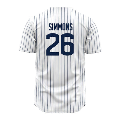 UConn - NCAA Baseball : Terrence Simmons - Baseball Jersey White
