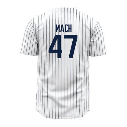 UConn - NCAA Baseball : Alex Mach - Baseball Jersey White