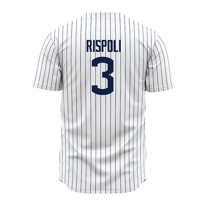 UConn - NCAA Baseball : Robert Rispoli - Baseball Jersey White