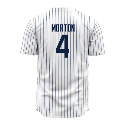 UConn - NCAA Baseball : Korey Morton - Baseball Jersey White