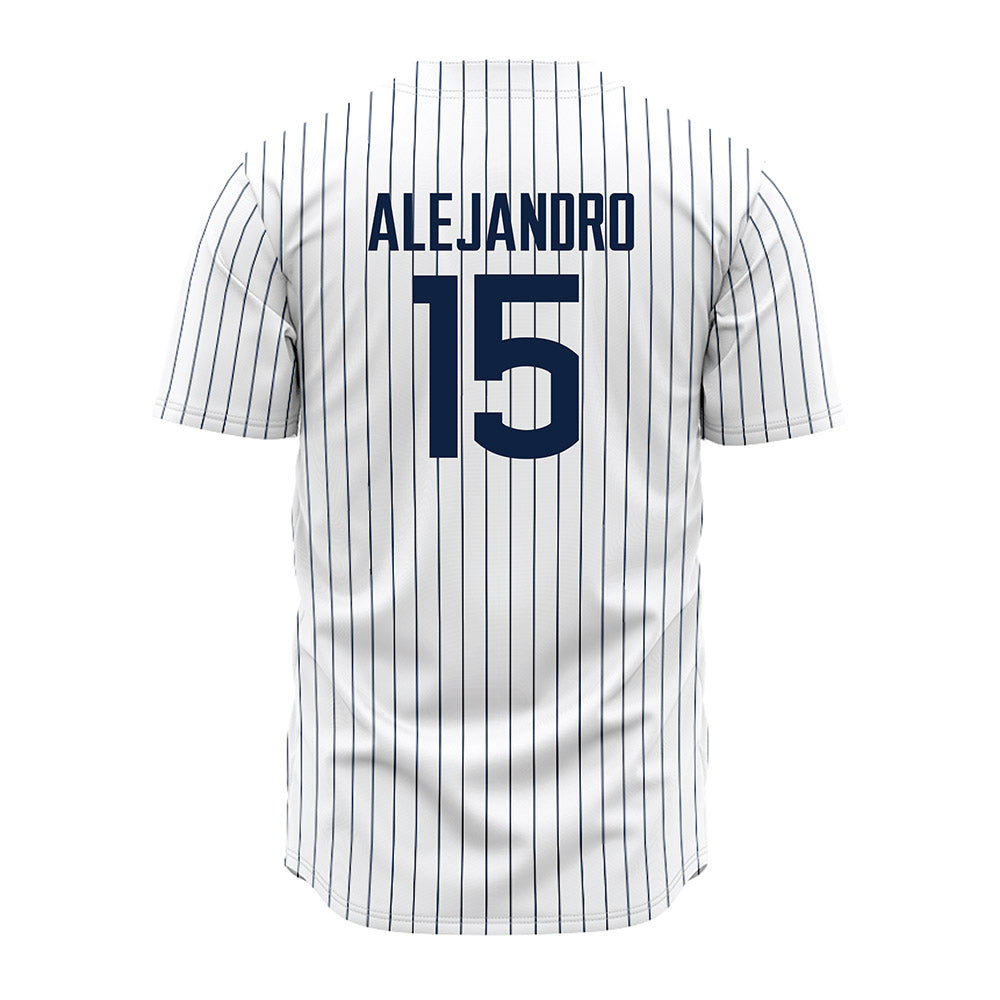 UConn - NCAA Baseball : Hector Alejandro - Baseball Jersey White