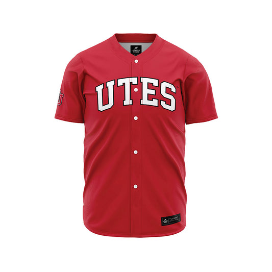 Utah - NCAA Baseball : Brett Porthan - Baseball Jersey Red