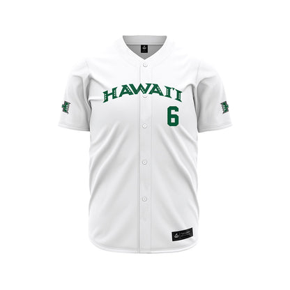 Hawaii - NCAA Baseball : Kyson Donahue - Baseball Jersey White