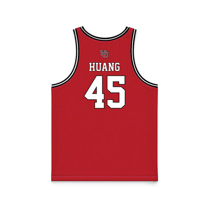 Utah - NCAA Men's Basketball : Jerry Huang - Basketball Jersey Red