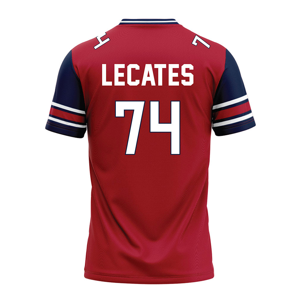 Liberty - NCAA Football : Jacob Lecates Red Jersey