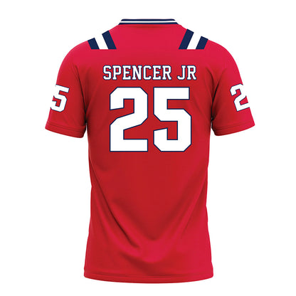 Dayton - NCAA Football : Tehron Spencer Jr - Red Jersey