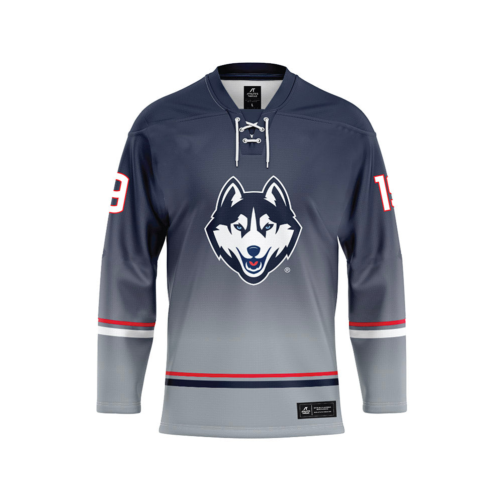 UConn - NCAA Men's Ice Hockey : Jake Black Wolf Grey Jersey