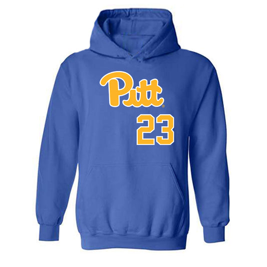 Pittsburgh - NCAA Baseball : Chris Baker - Hooded Sweatshirt Classic Shersey