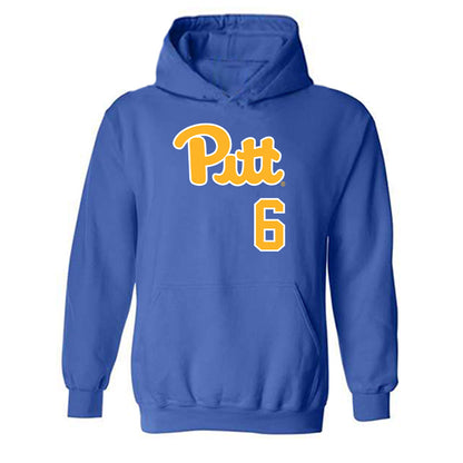 Pittsburgh - NCAA Baseball : Dom Popa - Hooded Sweatshirt Classic Shersey