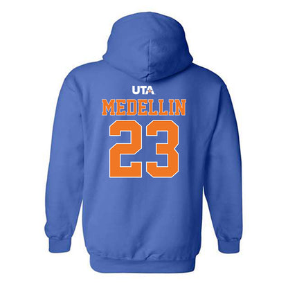 Texas Arlington - NCAA Baseball : JoJo Medellin - Hooded Sweatshirt Sports Shersey