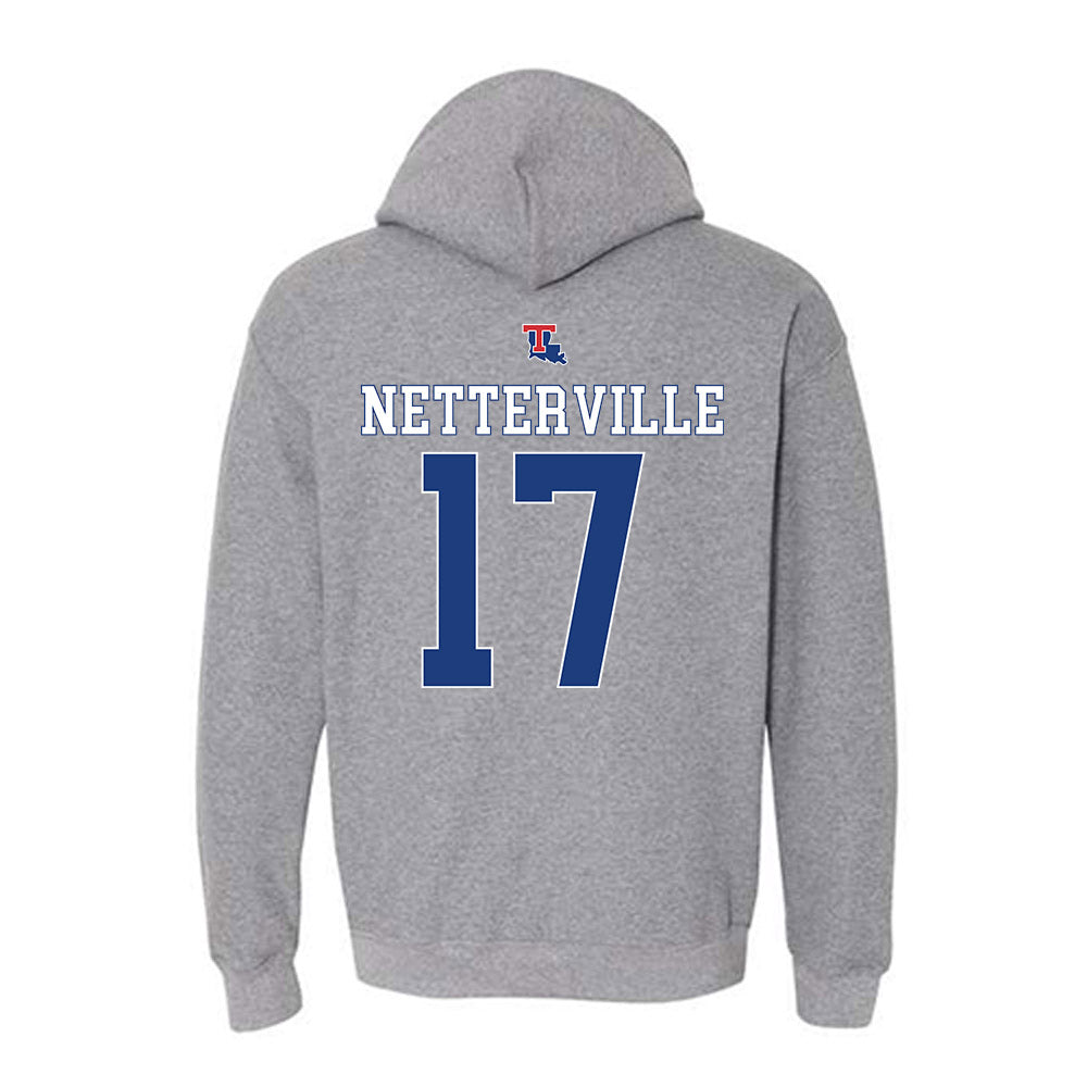 LA Tech - NCAA Baseball : Slade Netterville - Hooded Sweatshirt Sports Shersey