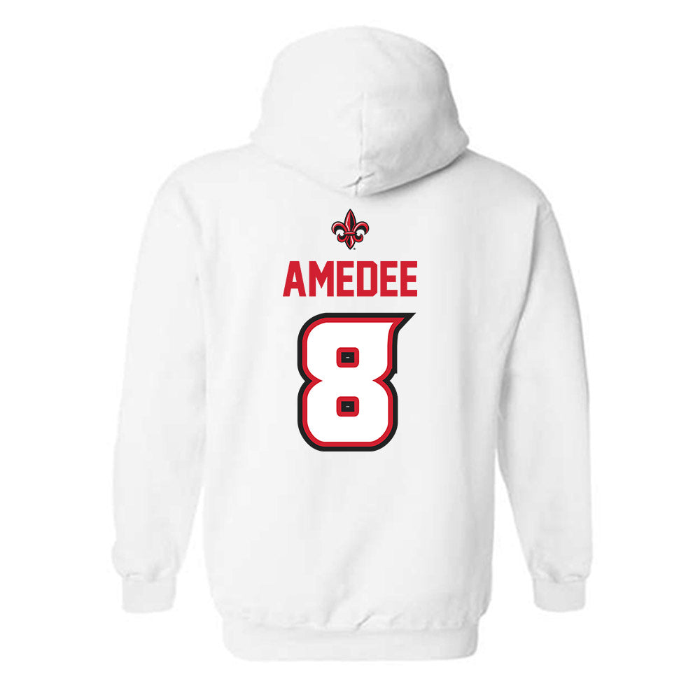 Louisiana - NCAA Baseball : Lee Amedee - Hooded Sweatshirt Classic Shersey