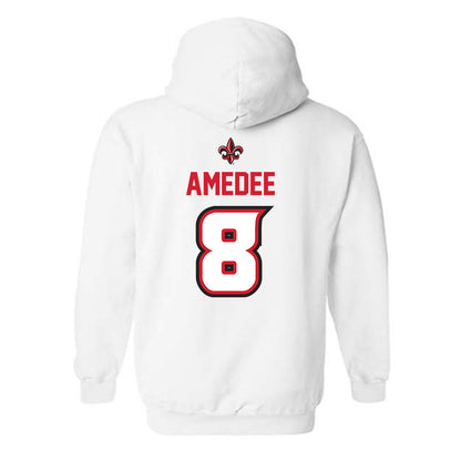 Louisiana - NCAA Baseball : Lee Amedee - Hooded Sweatshirt Classic Shersey