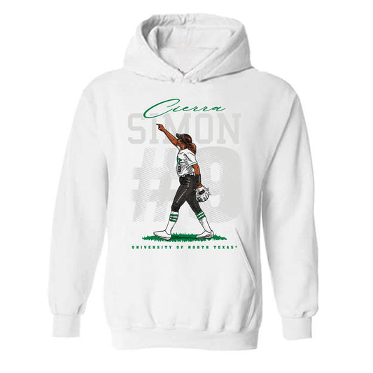 North Texas - NCAA Softball : Cierra Simon C Money Hooded Sweatshirt