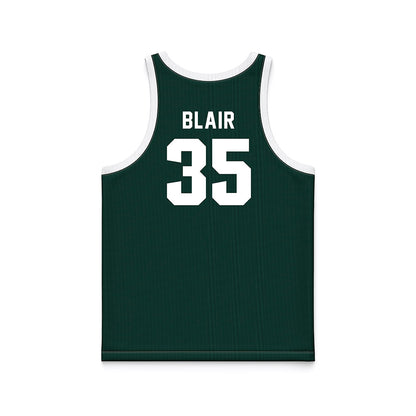 Michigan State - NCAA Women's Basketball : Kennedy Blair - Green Basketball  Jersey