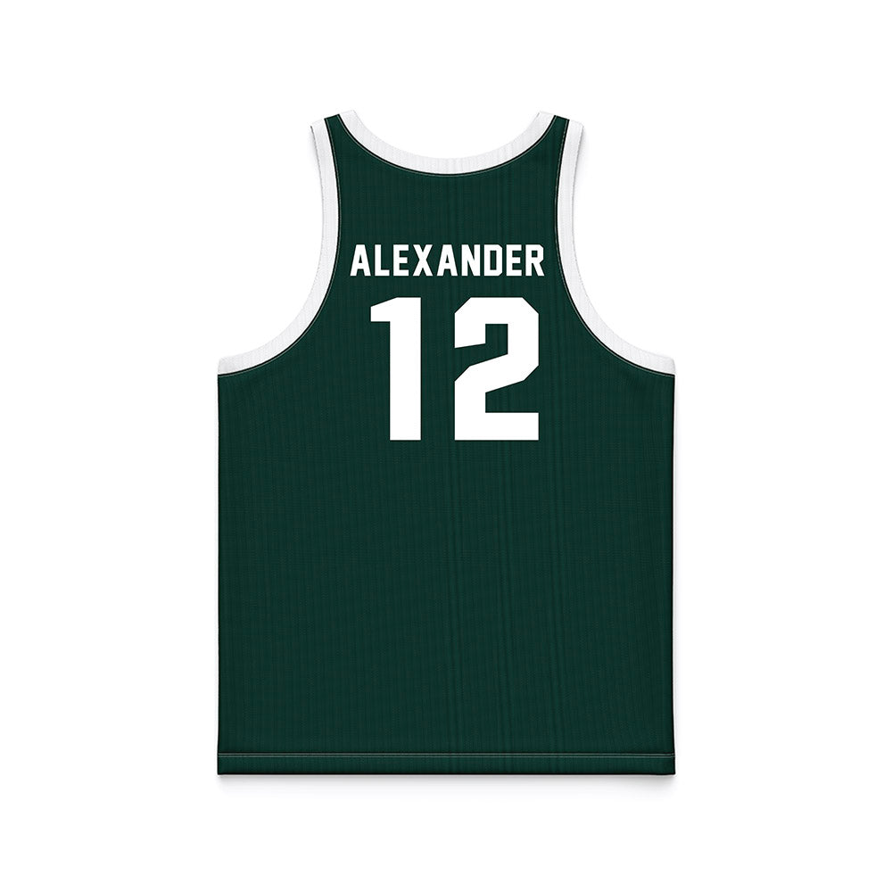Michigan State - NCAA Women's Basketball : Isaline Alexander - Green Basketball Jersey