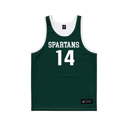 Michigan State - NCAA Men's Basketball : Davis Smith - Basketball Jersey