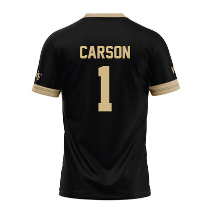 Wake Forest - NCAA Football : Caelen Carson - Black Jersey