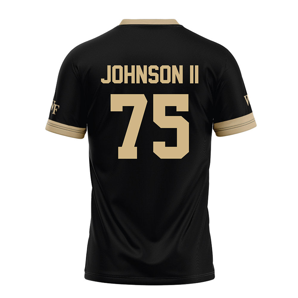 Wake Forest - NCAA Football : Derrell Johnson II Black Jersey