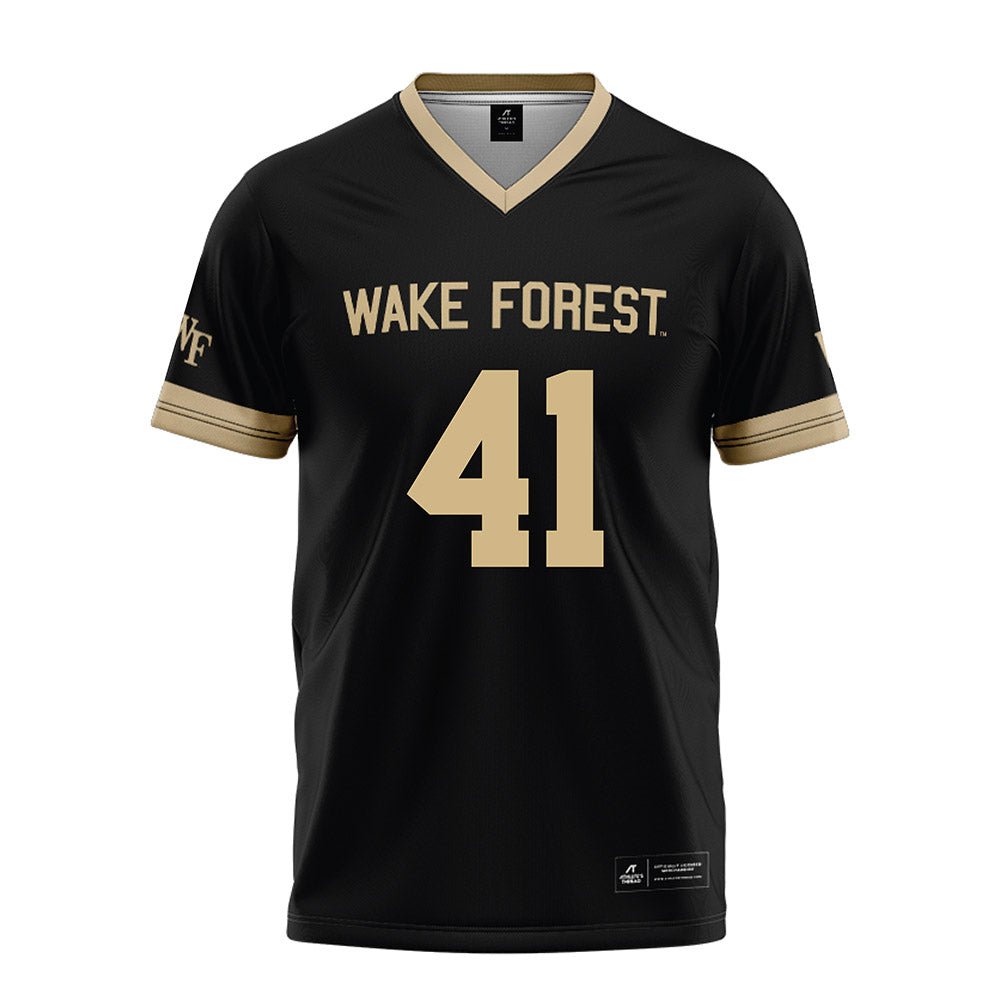 Wake Forest - NCAA Football : John Peterson III Black Jersey