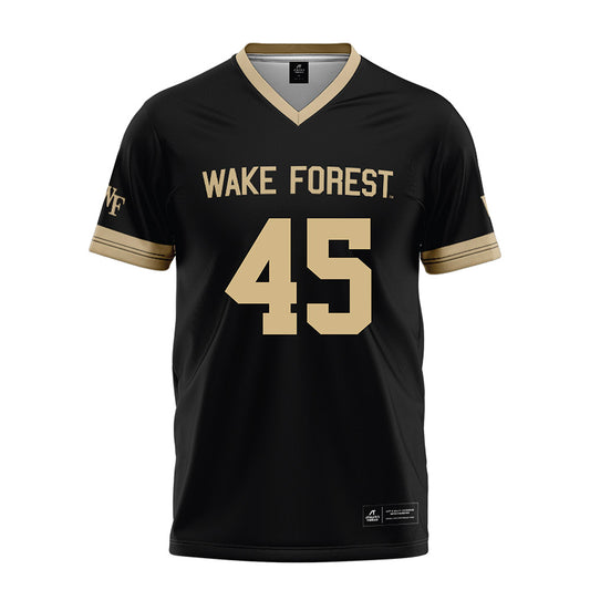 Wake Forest - NCAA Football : Andrew Gregerson Black Jersey