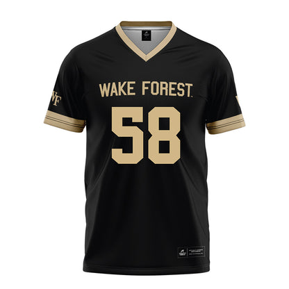 Wake Forest - NCAA Football : Matthew Lusardi Black Jersey