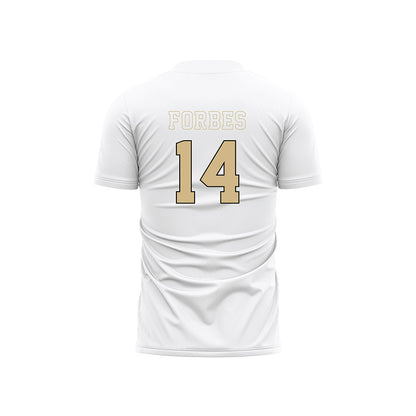 Wake Forest - NCAA Men's Soccer : Jahlane Forbes Pattern White Jersey