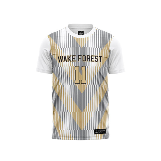 Wake Forest - NCAA Men's Soccer : Eligio Guarino Pattern White Jersey