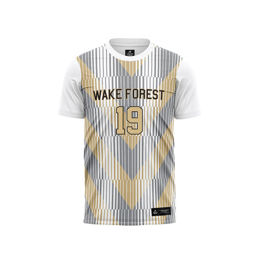 Wake Forest - NCAA Men's Soccer : Cristian Escribano Pattern White Jersey