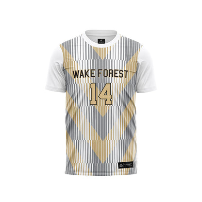 Wake Forest - NCAA Men's Soccer : Jahlane Forbes Pattern White Jersey