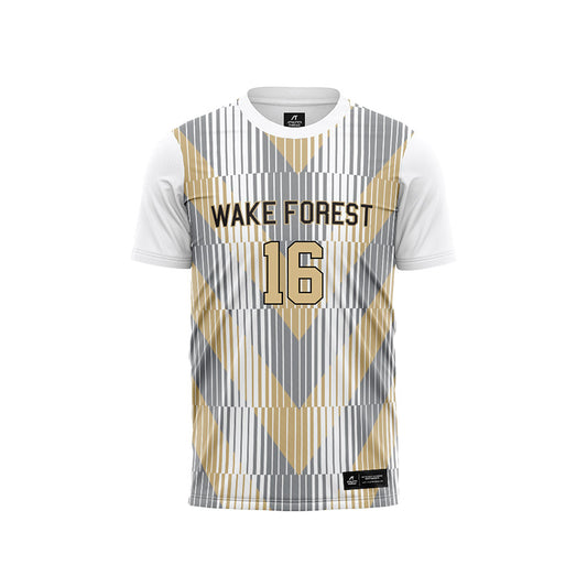 Wake Forest - NCAA Women's Soccer : Alex Wood Pattern White Jersey