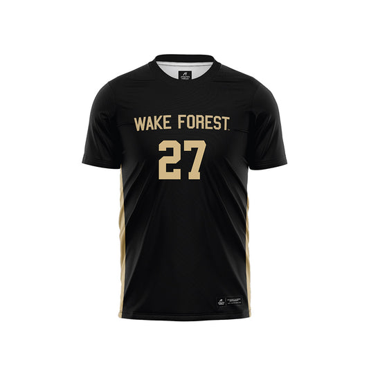 Wake Forest - NCAA Men's Soccer : Prince Amponsah Black Jersey