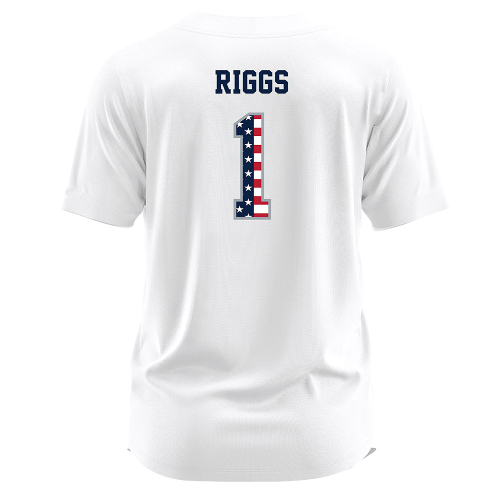 Troy - NCAA Softball : D'Aun Riggs - Baseball Jersey