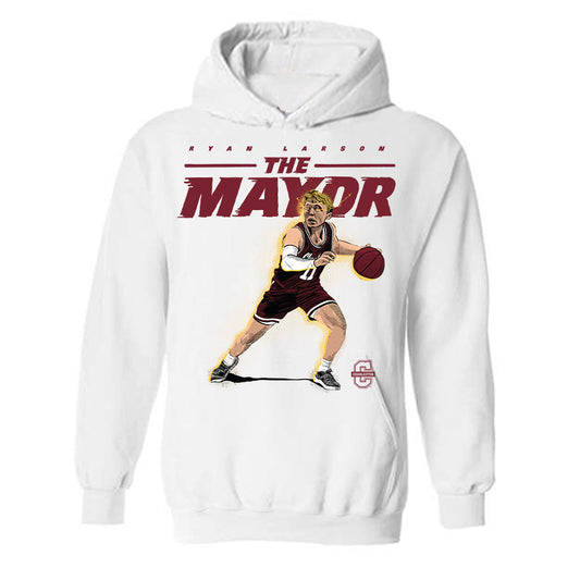 Charleston - NCAA Men's Basketball : Ryan Larson The Mayor Hooded Sweatshirt