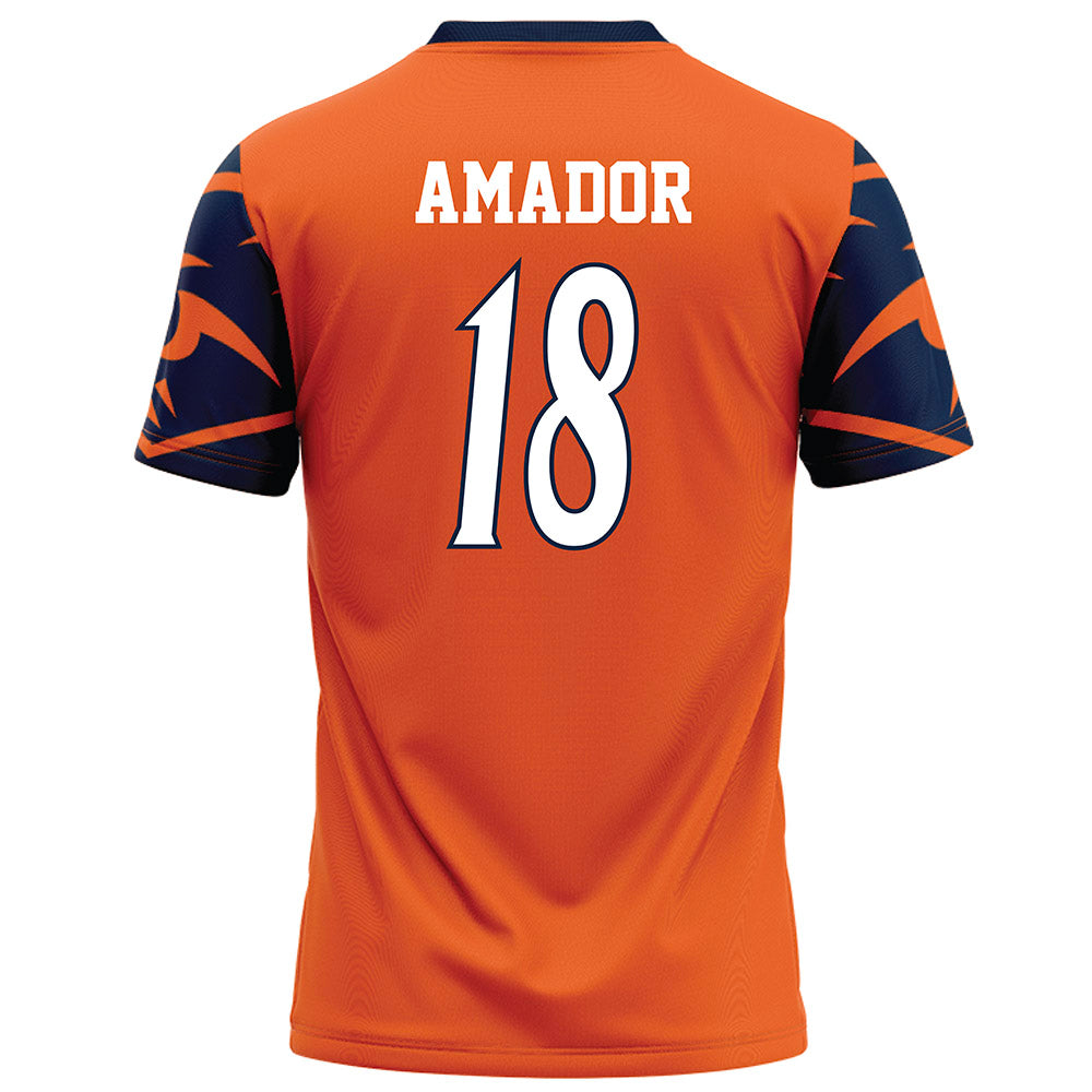 UTSA - NCAA Football : David Amador - Orange Jersey