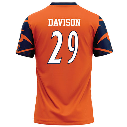 UTSA - NCAA Football : Elliott Davison - Orange Jersey