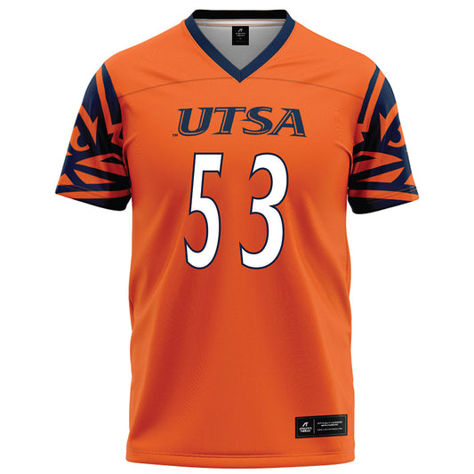 UTSA - NCAA Football : Coriantumr Godinet - Orange Jersey
