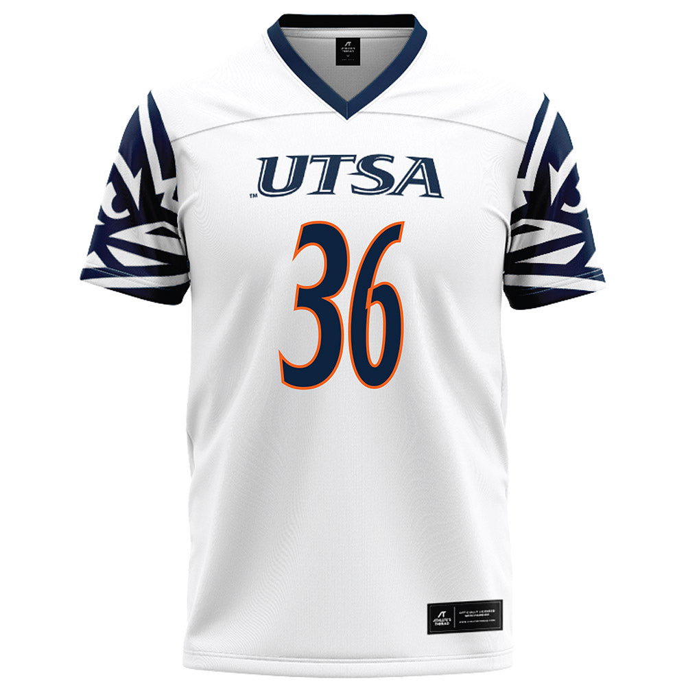 UTSA - NCAA Football : Ezekiel Saldana - White Jersey