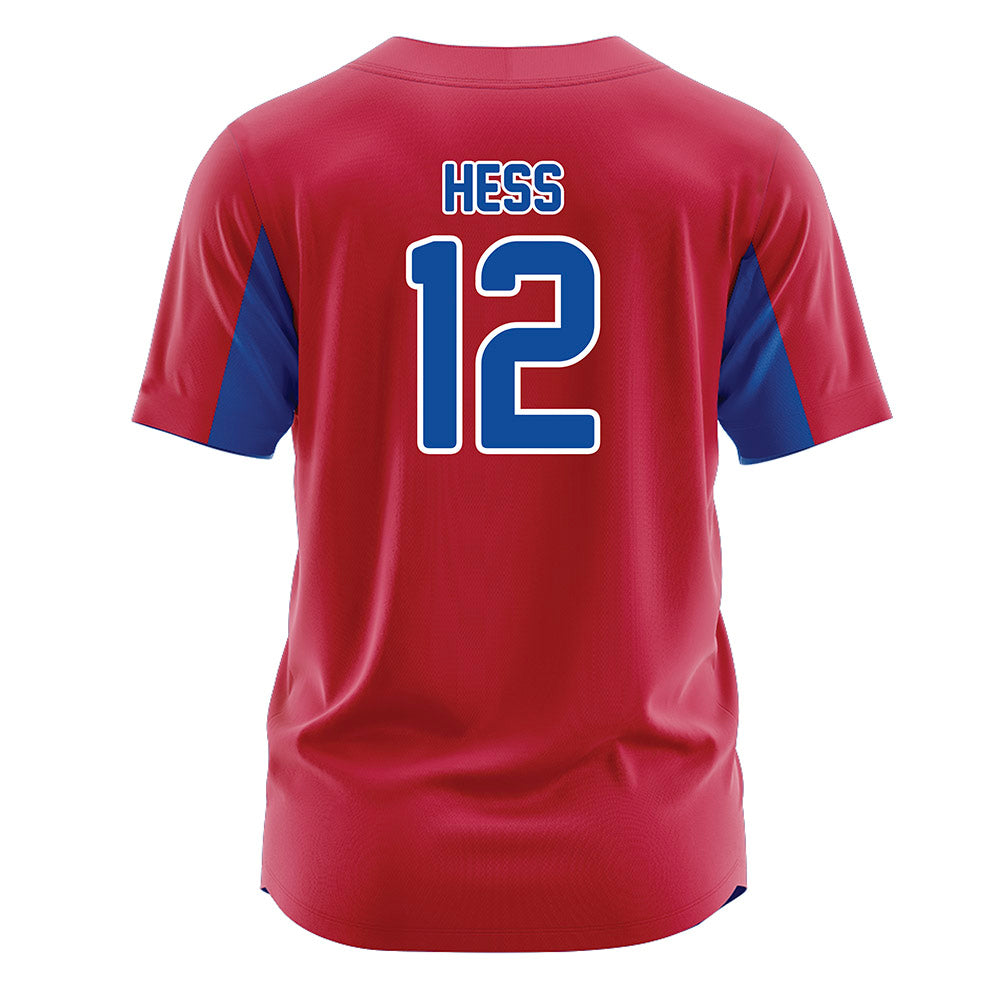 LA Tech - NCAA Softball : Gracee Hess - Baseball Jersey