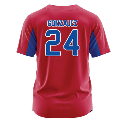 LA Tech - NCAA Softball : Amanda Gonzalez - Baseball Jersey
