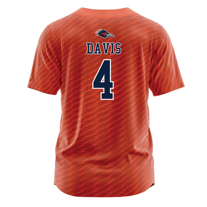 UTSA - NCAA Softball : Lindsey Davis - Baseball Jersey Orange